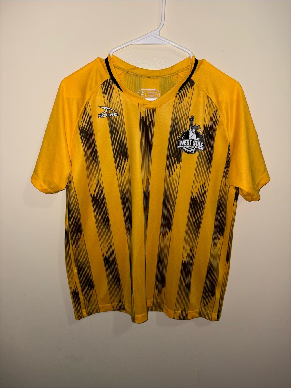 West Side Men's Yellow Performance Soccer Jersey